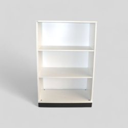 Isku-avohyllykkö – valkoinen, 126 x 80 x 43 cm