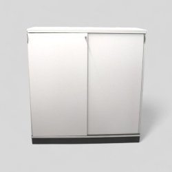 Isku-liukuovikaappi – valkoinen, 125 x 120 x 43 cm