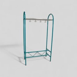 Monena-naulakko 180 x 100 cm – vihreä metallirunko