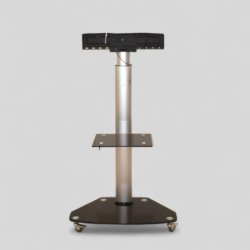 Korkeussäädettävä TV-jalusta pyörillä