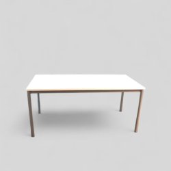 Toimistopöytä 160 x 80 cm – valkoinen kansi, harmaat jalat