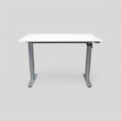 Sähköpöytä 120x80 - valkoinen/harmaa