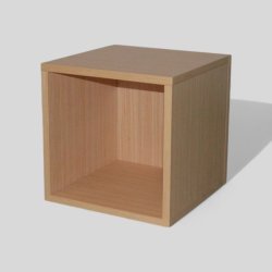 Sisustuslaatikko  36x36x36 cm  – puunvärinen