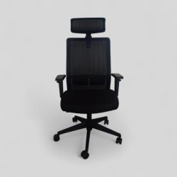 Pronet1-työtuoli niskatuella - musta