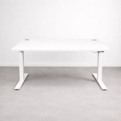 Sähköpöytä 160x80 cm - valkoinen