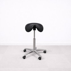 Satulatuoli - musta nahka