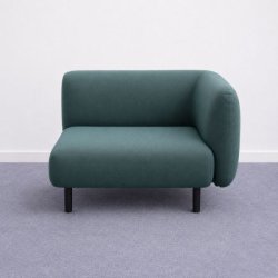 Softline Elle -moduulisohvan kulmamoduuli - vihreä