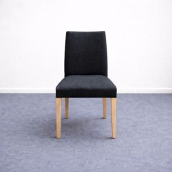 Andreu World tuoli – mustanharmaa kangastuoli puujaloilla