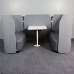 Kinnarps sohvaryhmä - harmaa/valkoinen